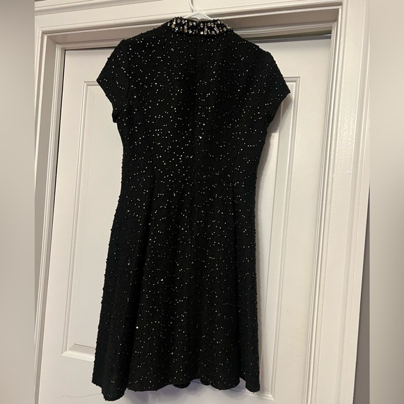 Vince Camuto Embellished Boucle Fit Flare Dress Sz 8 - Picture 4 of 6